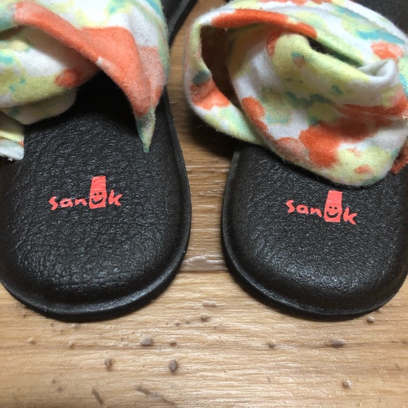 Sanuk Yoga Mat Sling Flip Flop Sandals - Picture 6 of 8